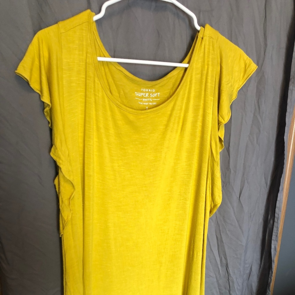 Torrid Super Soft Flutter Sleeve Top - image 1